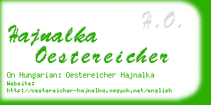 hajnalka oestereicher business card